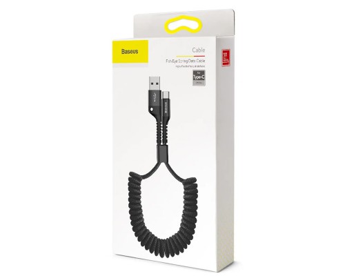 Дата кабель Baseus Fish Eye Spring Data Type-C Cable 2A (1m) (CATSR) (00000031197_1)