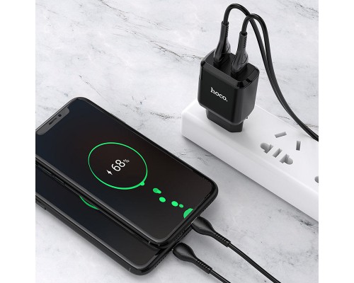 СЗУ HOCO N7 (2USB/2,1A) + USB - MicroUSB (00000049073_1)
