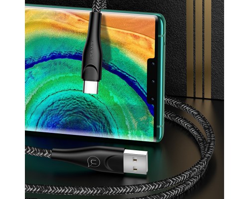Дата кабель Usams US-SJ395 U41 Type-C Braided Data and Charging Cable 2m (00000034460_2)