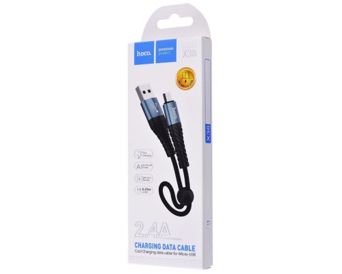 Дата кабель Hoco X38 Cool MicroUSB (0.25m) (00000035944_1)