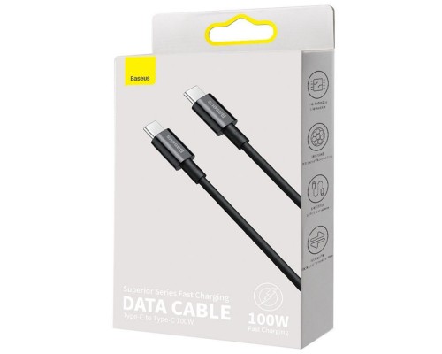 Дата кабель Baseus Superior Series Fast Charging Type-C to Type-C PD 100W (1m) (CATYS-B) (00000053342_1)