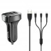АЗУ Usams C13 2.1A Dual USB + U35 3IN1 Charging Cable (1m) (00000034561_1)