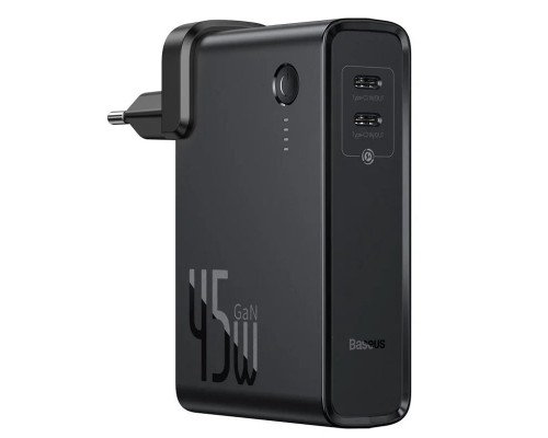 СЗУ + Power Bank 2in1 Baseus GaN QC (2 Type-C/ 45W) 10 000 mAh (PPNLD) (00000048653_1)