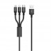 Дата кабель Hoco X14 Times Speed 3in1 (Lightning+Micro USB+Type-C) (1m) (00000038609_2)