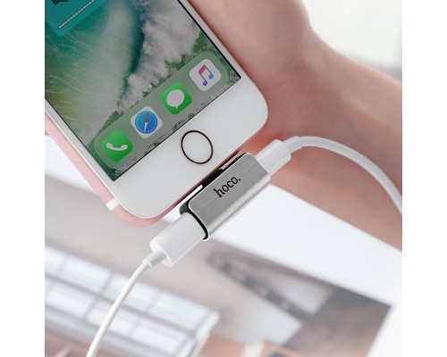 Переходник Hoco LS24 Lightning to lightning audio/lightning (00000032915_1)