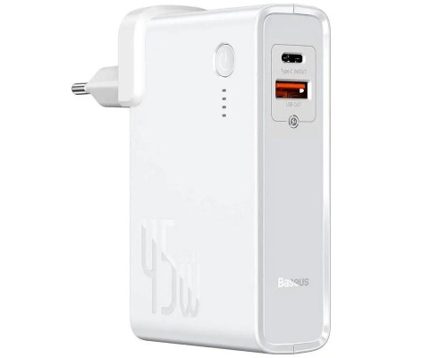 СЗУ + Power Bank 2in1 Baseus GaN QC (Type-C+USB/ 45W) 10 000 mAh (PPNLD) (00000050807_1)