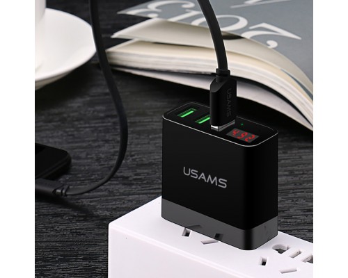 СЗУ USAMS US-CC035 с дисплеем (3USB 2.4A) (00000029751_2)