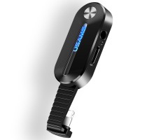 Переходник Usams US-SJ358 AU10 Lightning to 3.5mm + Lightning, LED light (00000042614_1)