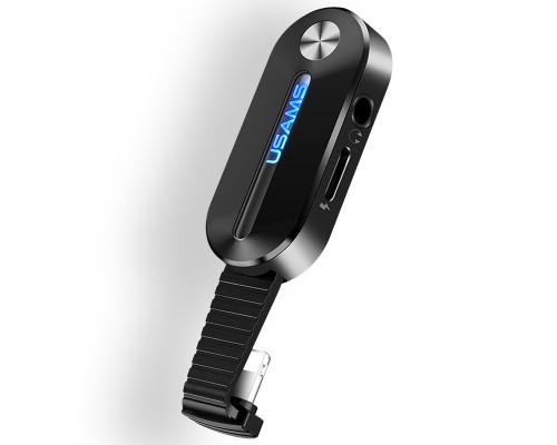 Переходник Usams US-SJ358 AU10 Lightning to 3.5mm + Lightning, LED light (00000042614_1)