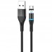 Дата кабель Borofone BU16 Skill magnetic USB to MicroUSB (1.2m) (00000055400_1)