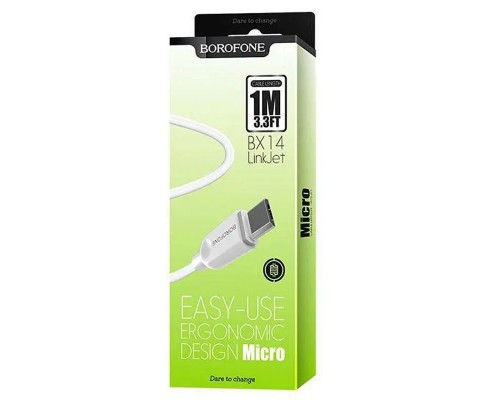 Дата кабель Borofone BX14 USB to MicroUSB (1m) (00000060116_1)