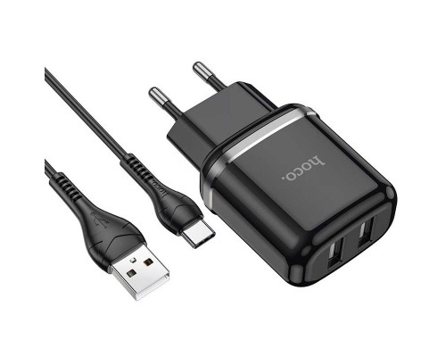 СЗУ Hoco N4 (2USB/2.4A) + Type-C (00000048811_2)