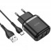 СЗУ Hoco N4 (2USB/2.4A) + Type-C (00000048811_2)