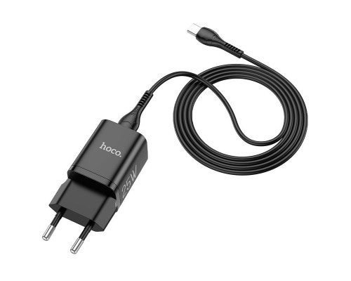 СЗУ HOCO N19 Rigorous PD25W 1Type-C + cable Type-C to Type-C (00000052993_2)