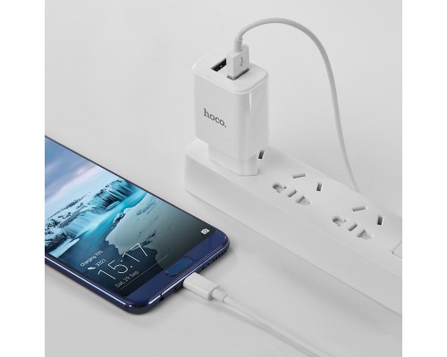 СЗУ Hoco C62A Victoria 2.1A 2USB + cable Type-C (00000033984_1)