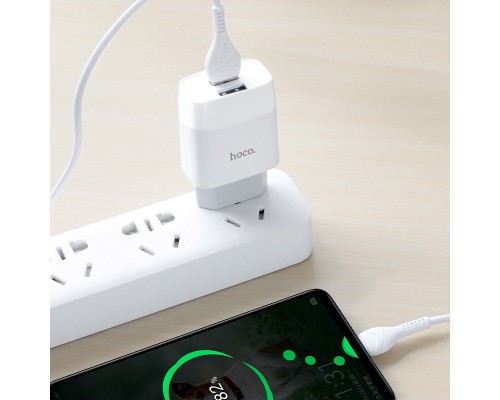 СЗУ HOCO C73A (2USB/2.4A) + Type-C (00000036215_1)