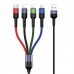 Дата кабель Usams US-SJ411 U26 4in1 USB to Combo 2A (0.35m) (00000051917_1)