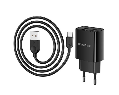 СЗУ Borofone BA53A Powerway (2USB/2.1A) + Type-C (00000055347_1)