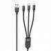 Дата кабель Hoco U104 Ultra 6A 3in1 Lightning -MicroUSB-Type-C (1.2m) (00000055899_1)