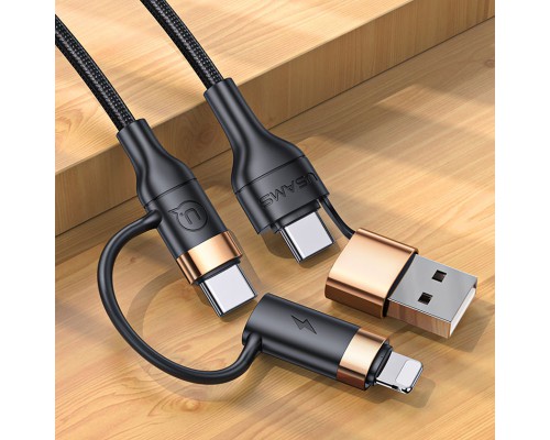 Дата кабель Usams US-SJ483 U62 USB + Type-C to Type-C + Lightning PD (1.2m) (00000049222_1)