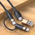 Дата кабель Usams US-SJ483 U62 USB + Type-C to Type-C + Lightning PD (1.2m) (00000049222_1)