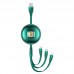 Дата кабель Usams US-SJ508 U69 3IN1 Retractable Cable 1m (00000049214_3)
