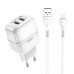 СЗУ Hoco C77A (2USB/2.4A) + Lightning (00000039231_1)