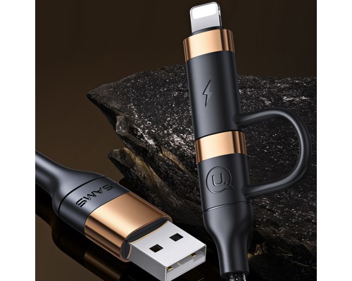 Дата кабель Usams US-SJ483 U62 USB + Type-C to Type-C + Lightning PD (1.2m) (00000049222_1)