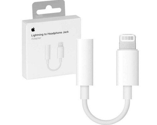 Адаптер для Apple Lightning to 3.5mm Headphone Jack (ААА) (box, no logo) (00000026590_1)