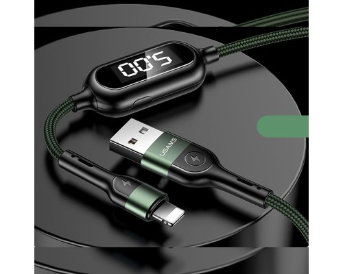 Дата кабель Usams US-SJ423 U48 Digital Display USB to Lightning (1.2m) (00000036174_2)