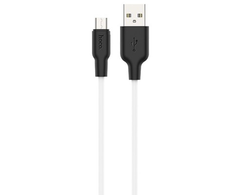 Дата кабель Hoco X21 Plus Silicone MicroUSB Cable (1m) (00000035239_1)