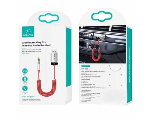 Bluetooth ресивер USAMS US-SJ504 Aluminum Alloy Car Wireless Audio Receiver BT 5.0 (00000051949_2)