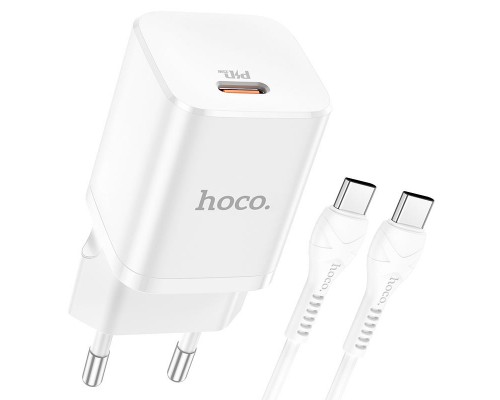 СЗУ HOCO N19 Rigorous PD25W 1Type-C + cable Type-C to Type-C (00000052993_1)