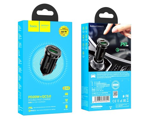 АЗУ Hoco Z44 Leading PD 20W + QC3.0 (1USB/3A) (00000052970_2)