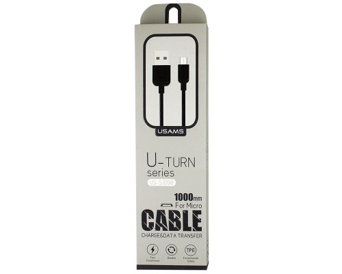 Дата кабель Usams US-SJ098 U-Turn Series USB to MicroUSB (1m) (00000036474_1)