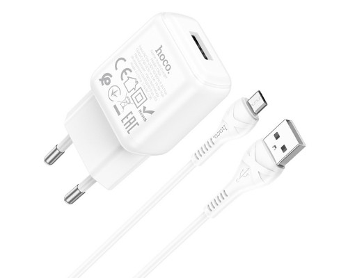 СЗУ Hoco C96A 2.1A (1USB-A) + кабель USB to MicroUSB (00000076629_1)