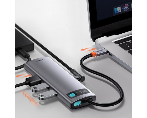 Переходник HUB Baseus Metal Gleam Series 7-in-1 Multifunctional (WKWG020113) (00000057577_1)