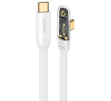 Дата кабель USAMS US-SJ584 Type-C to Type-C PD 100W Right-angle (1.2m) (00000062631_2)