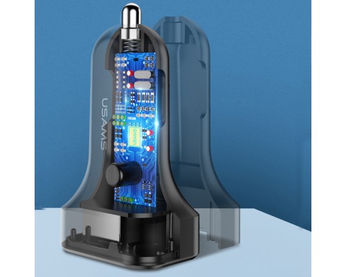 АЗУ USAMS US-CC087 C13 2.1A Dual USB Car Charger (00000034521_2)