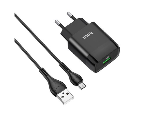 СЗУ Hoco C72Q QC3.0 (1USB/2A) + MicroUSB (00000041731_2)