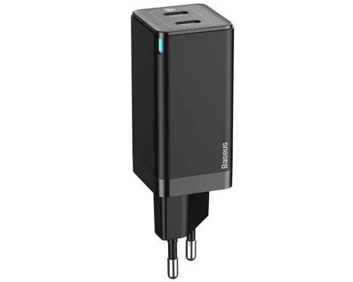 СЗУ Baseus GaN2 QC (2 Type-C/ 45W) + кабель Type-C to Type-C 65W (CCGAN) (00000048646_2)
