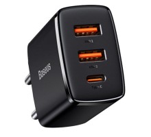 СЗУ Baseus Compact Quick Charger 30W QC+ PD (1Type-C + 2USB) (CCXJ-E) (00000053139_1)