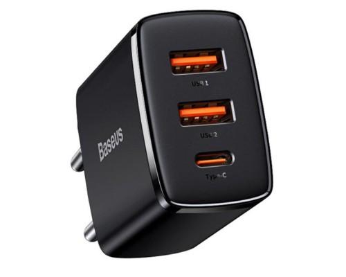 СЗУ Baseus Compact Quick Charger 30W QC+ PD (1Type-C + 2USB) (CCXJ-E) (00000053139_1)