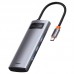 Переходник HUB Baseus Metal Gleam Series 5-in-1 Multifunctional 30Hz (WKWG020013) (00000057576_1)