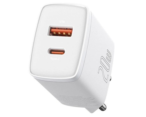 СЗУ Baseus Compact Quick Charger 20W QC+ PD (Type-C + 1USB) (CCXJ-B) (00000048312_2)