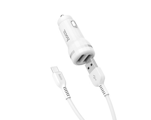 АЗУ Hoco Z27 Staunch (2USB 2.4A) (+кабель Type-C) (00000030783_1)