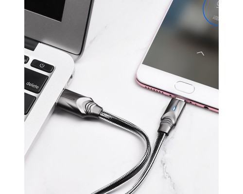 Дата кабель Borofone BU12 Synergy USB to MicroUSB (1.2m) (00000055365_1)