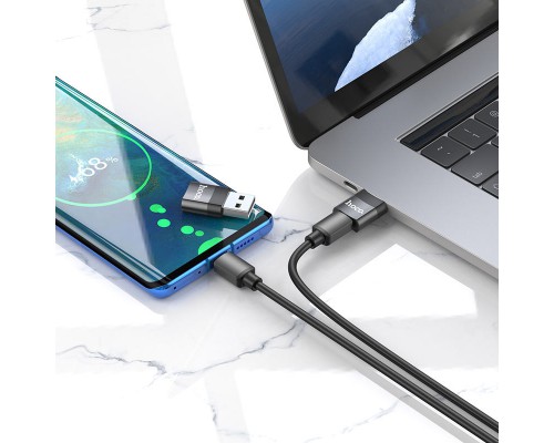Переходник Hoco UA17 USB Male to Type-C Female USB2.0 (00000055828_1)