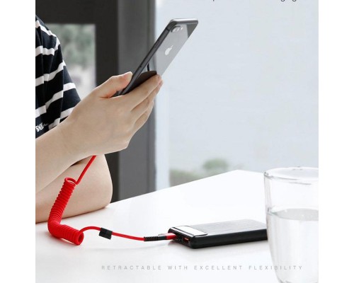 Дата кабель Baseus Fish Eye Spring Data Lightning Cable 2A (1m) (CALSR) (00000031840_2)
