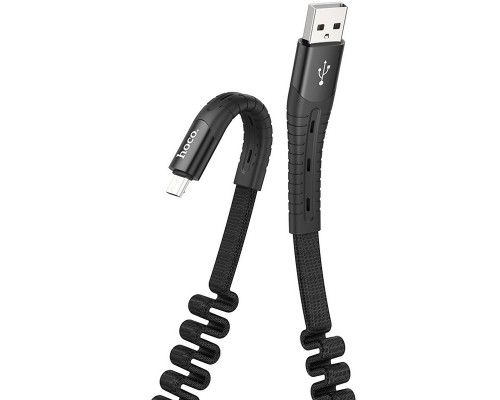 Дата кабель Hoco U78 "Cotton treasure elastic" MicroUSB (1.2М) (00000039185_1)